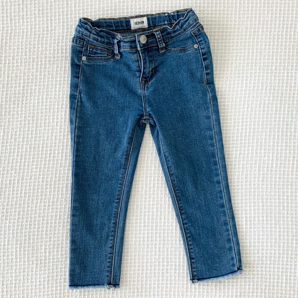 ✨5/$15✨ Hudson Girls Skinny Jeans with Raw Hem